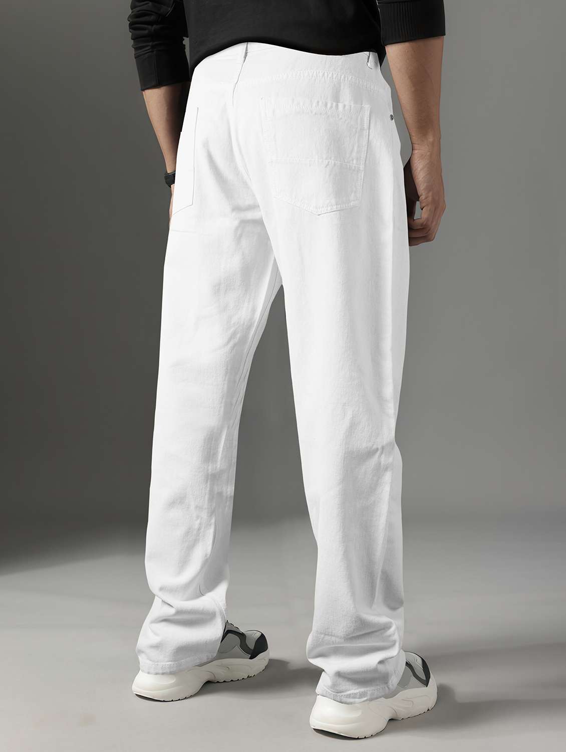 men plain mid rise full length jean - 22141601 - Standard Image - 2