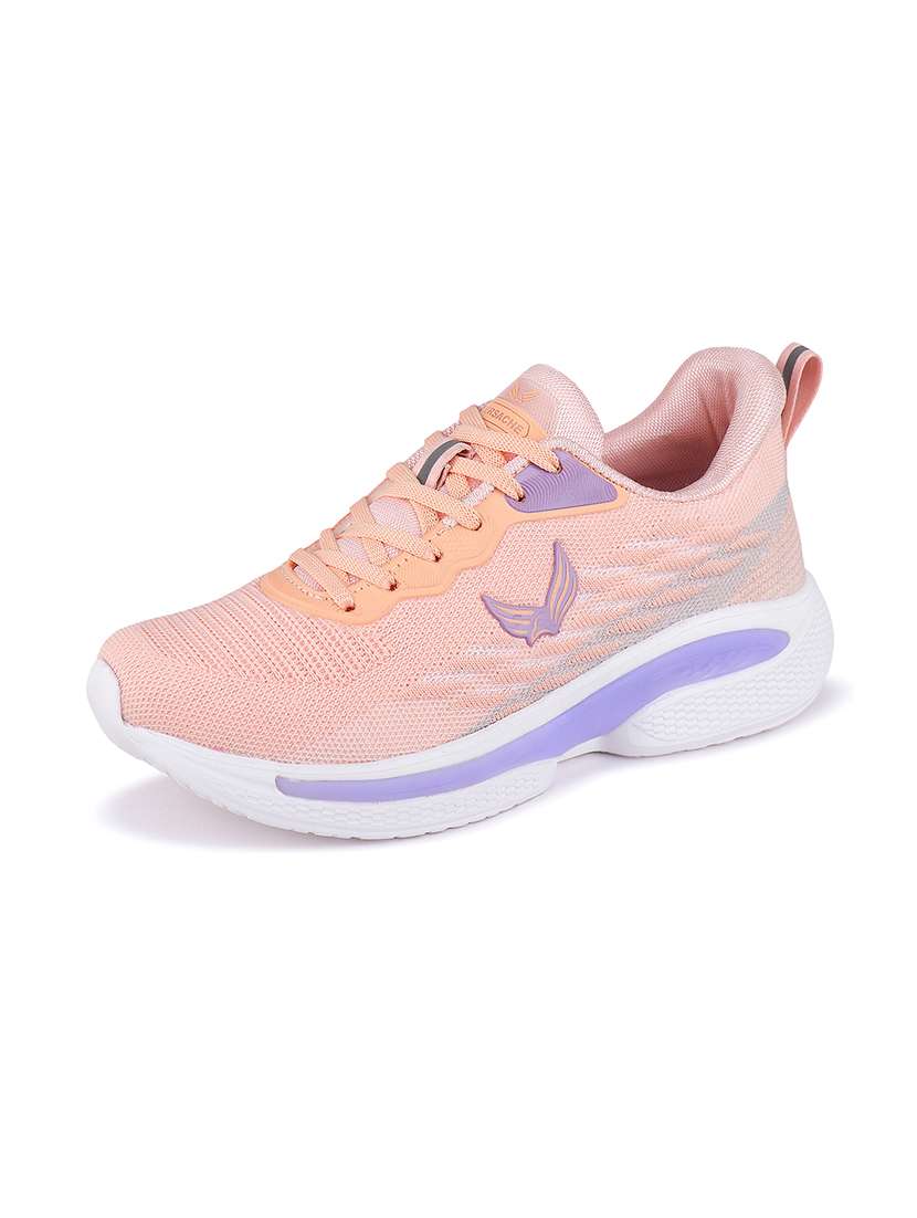 women solid lace-up sports shoe