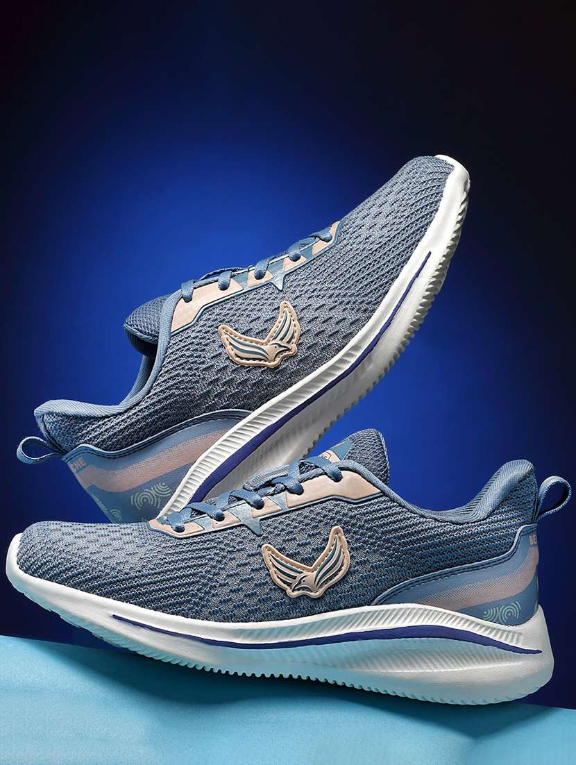 women solid lace-up sports shoe