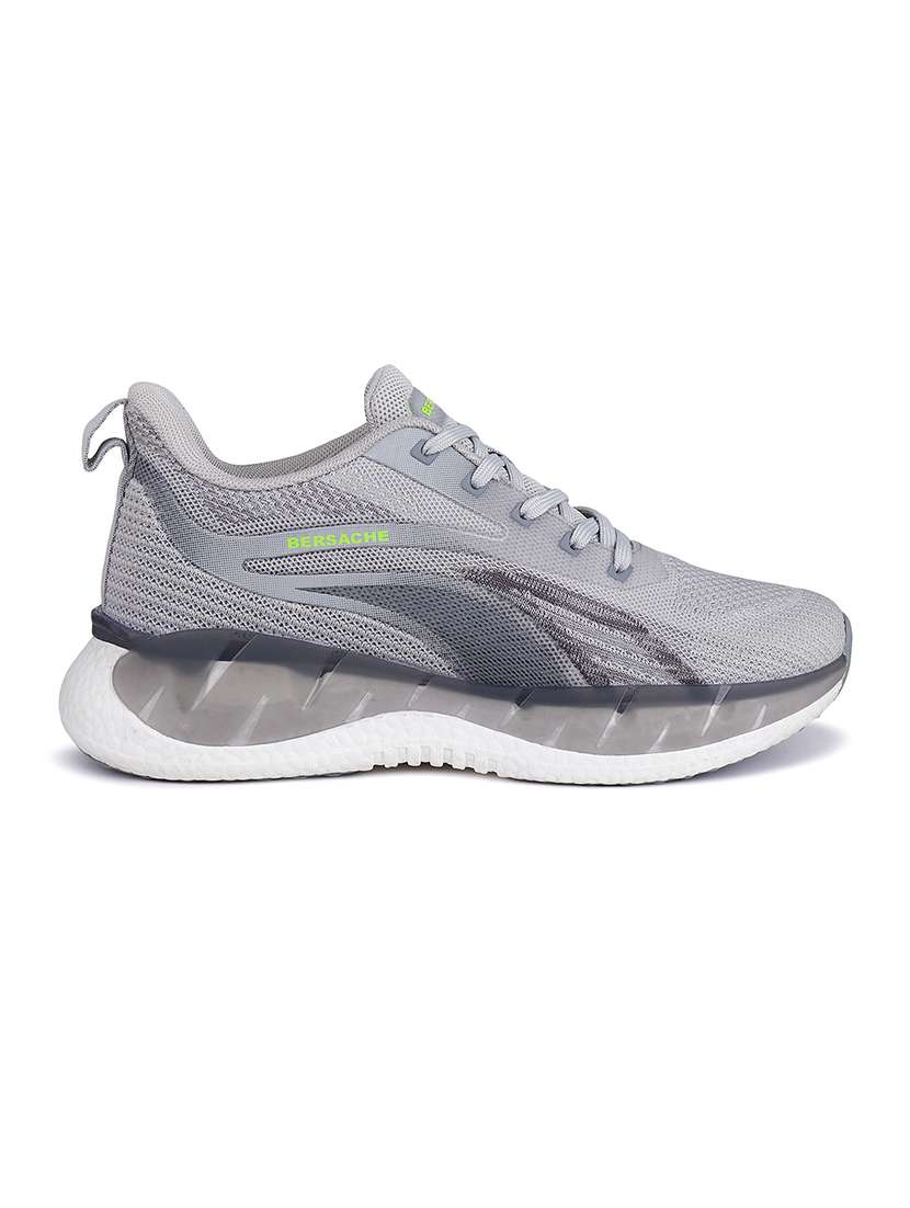 men grey lace up sport shoe - 22141952 - Standard Image - 2