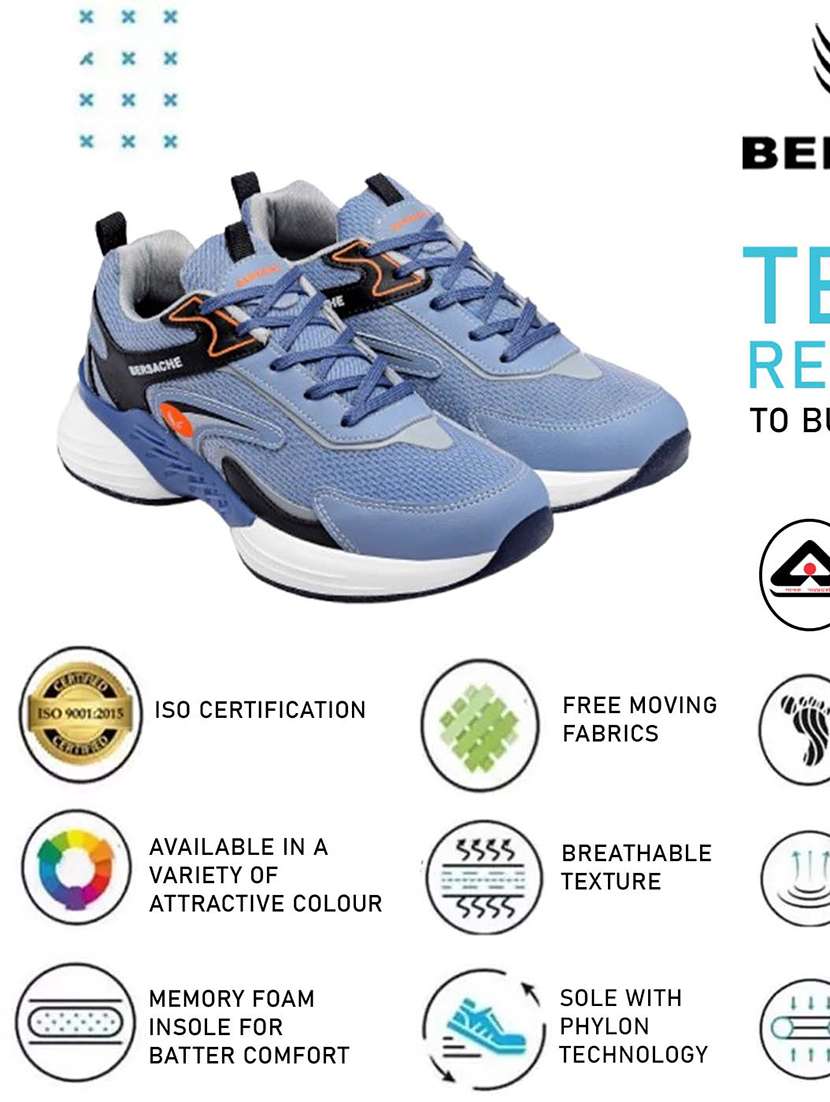 men blue lace up sport shoe - 22141971 - Standard Image - 2