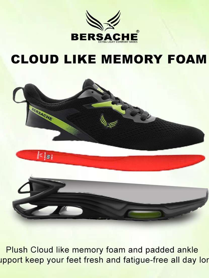 men black lace up sport shoe - 22141977 - Standard Image - 2