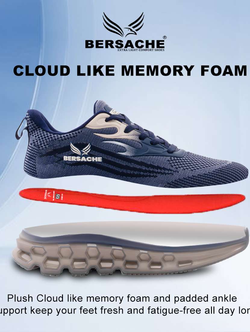 men blue lace up sport shoe - 22141978 - Standard Image - 2