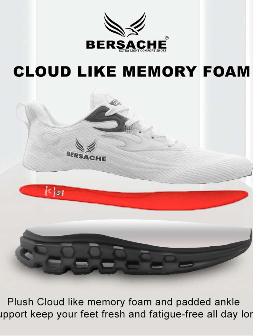 men white lace up sport shoe - 22141979 - Standard Image - 2
