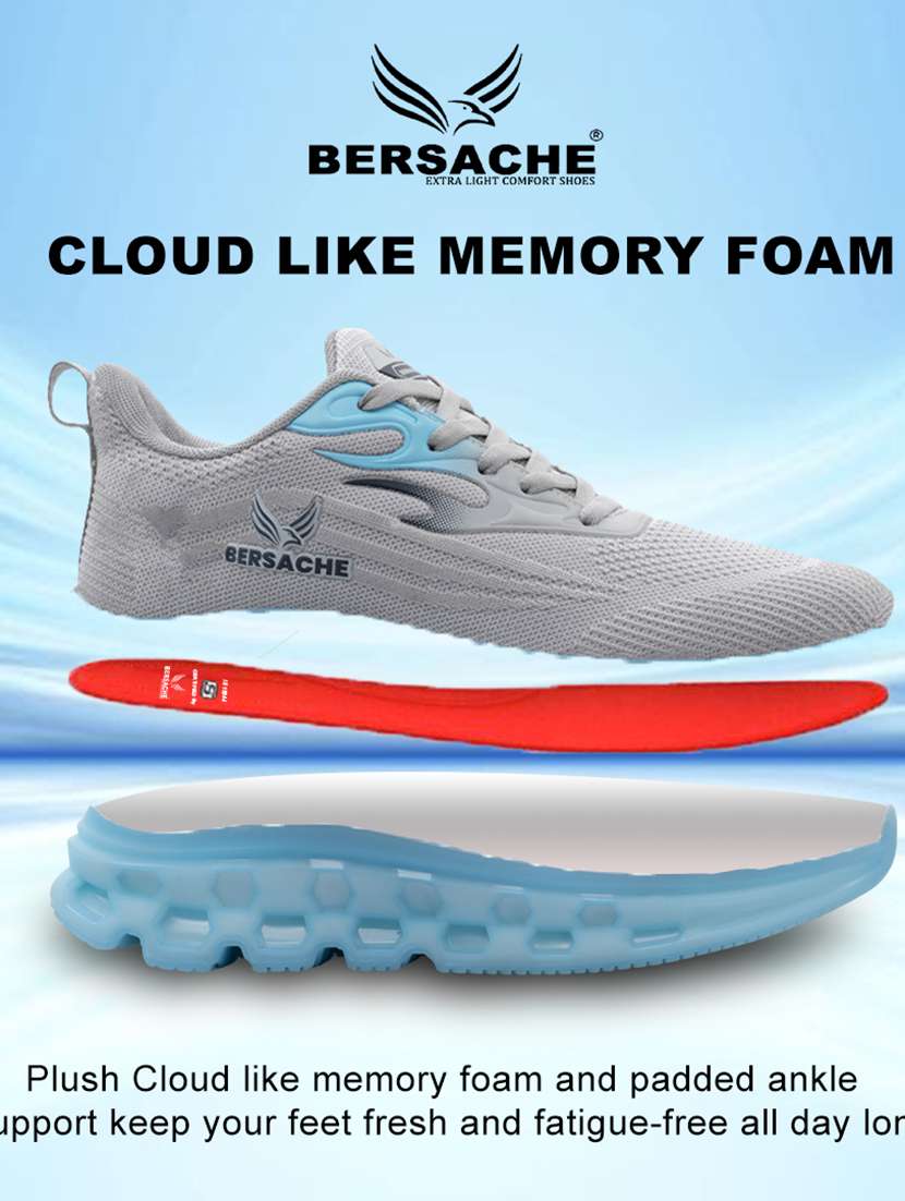 men grey lace up sport shoe - 22141980 - Standard Image - 2