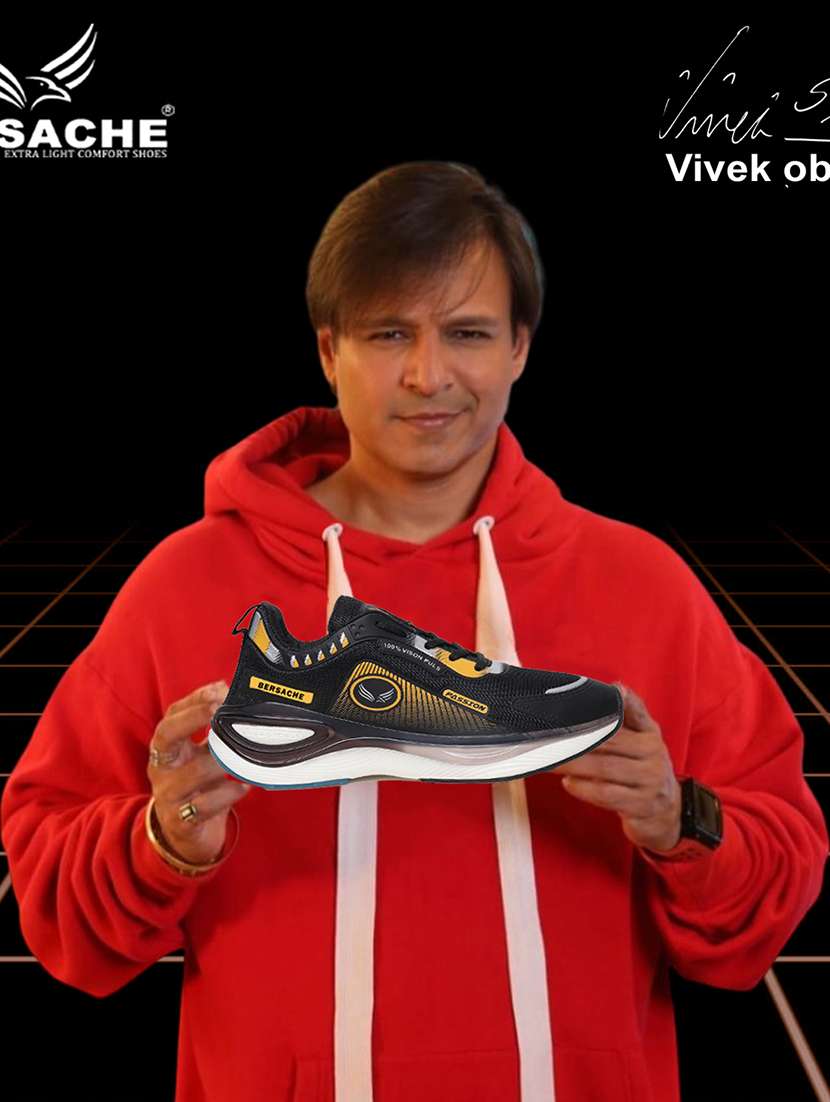 men black lace up sport shoe - 22141981 - Standard Image - 2