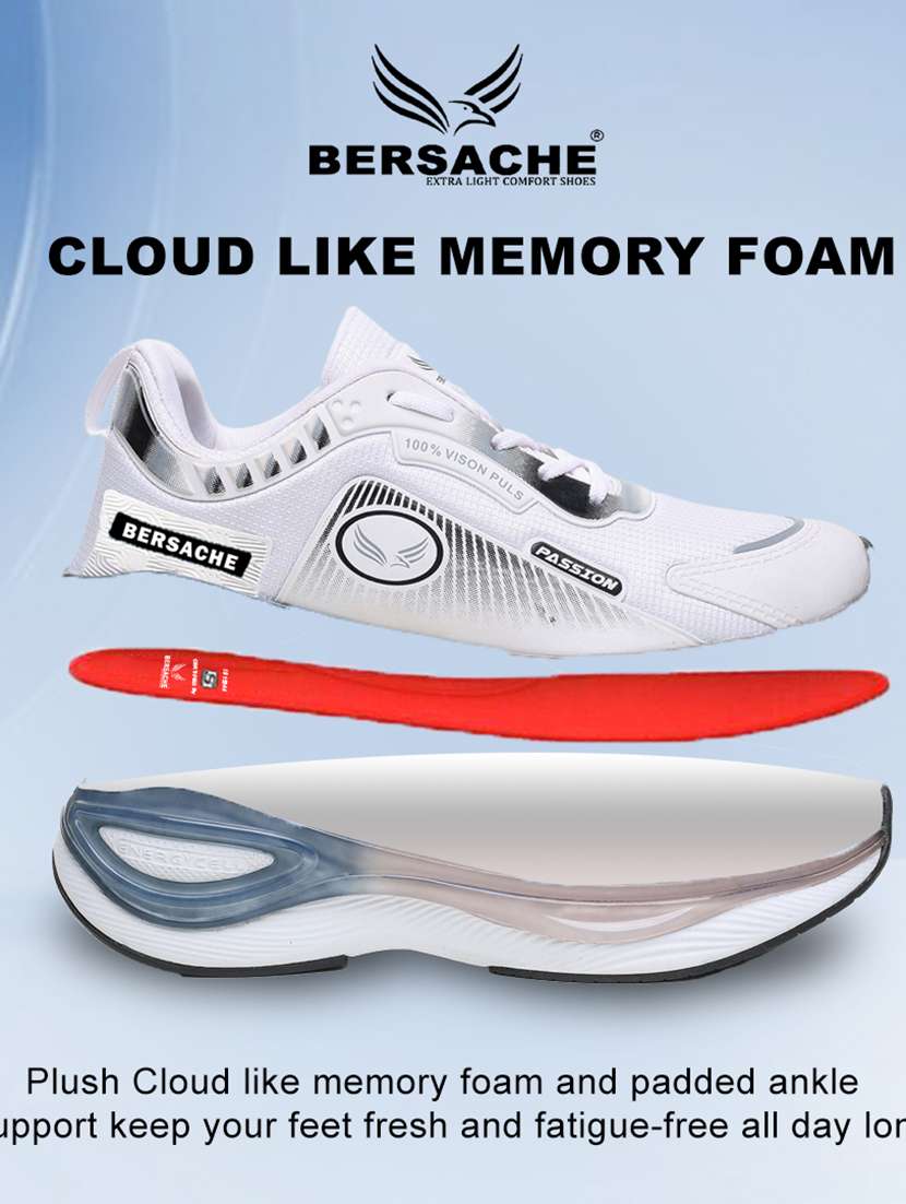 men white lace up sport shoe - 22141982 - Standard Image - 2