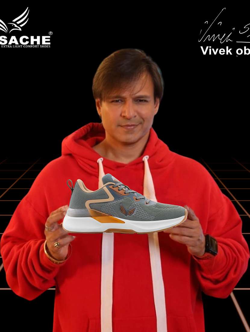 men grey lace up sport shoe - 22141985 - Standard Image - 2