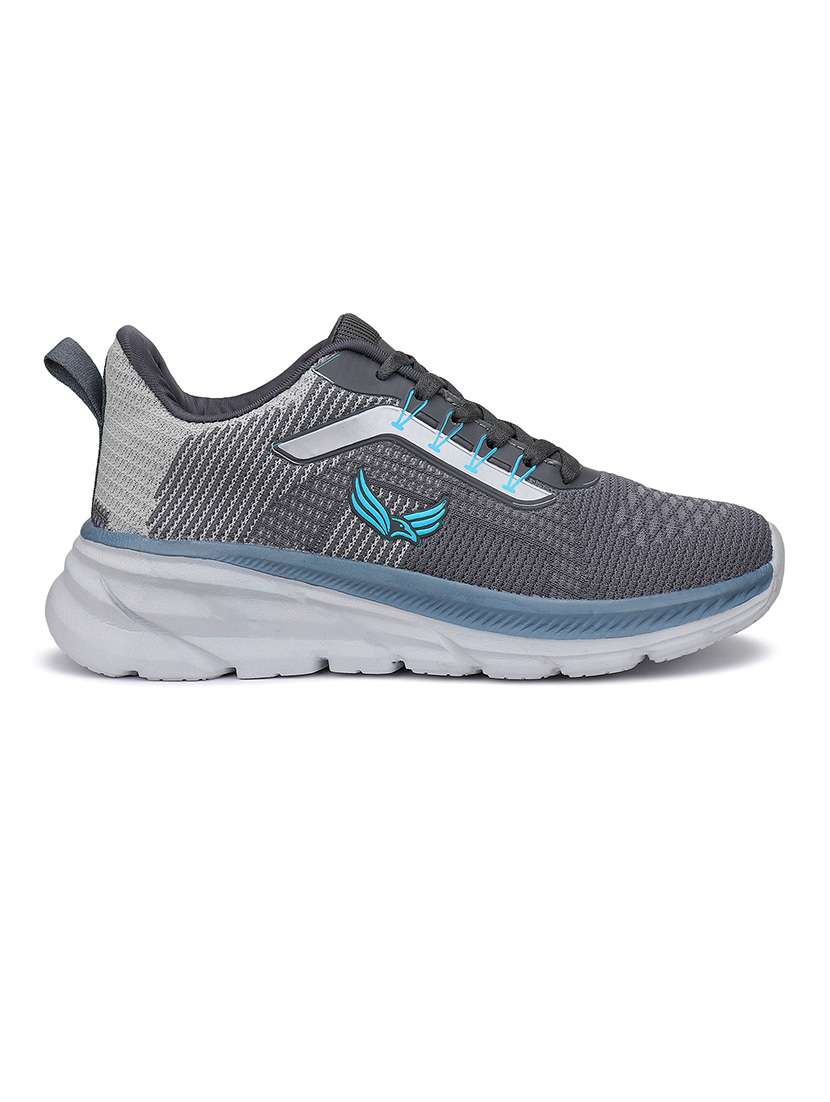 men grey lace up sport shoe - 22141989 - Standard Image - 2