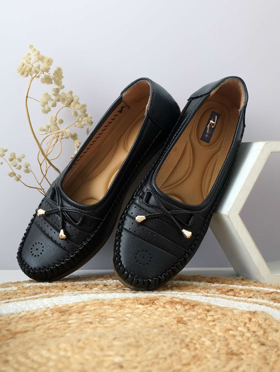 women black slip on ballerina - 22141993 - Zoom Image - 0