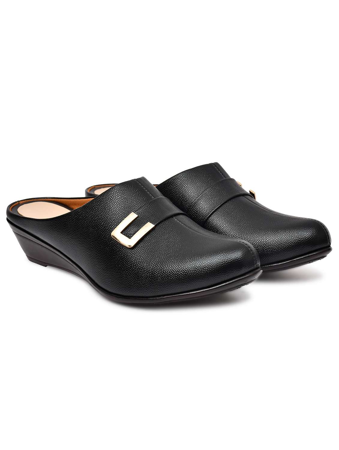 women solid slip on mules - 22141998 - Standard Image - 2