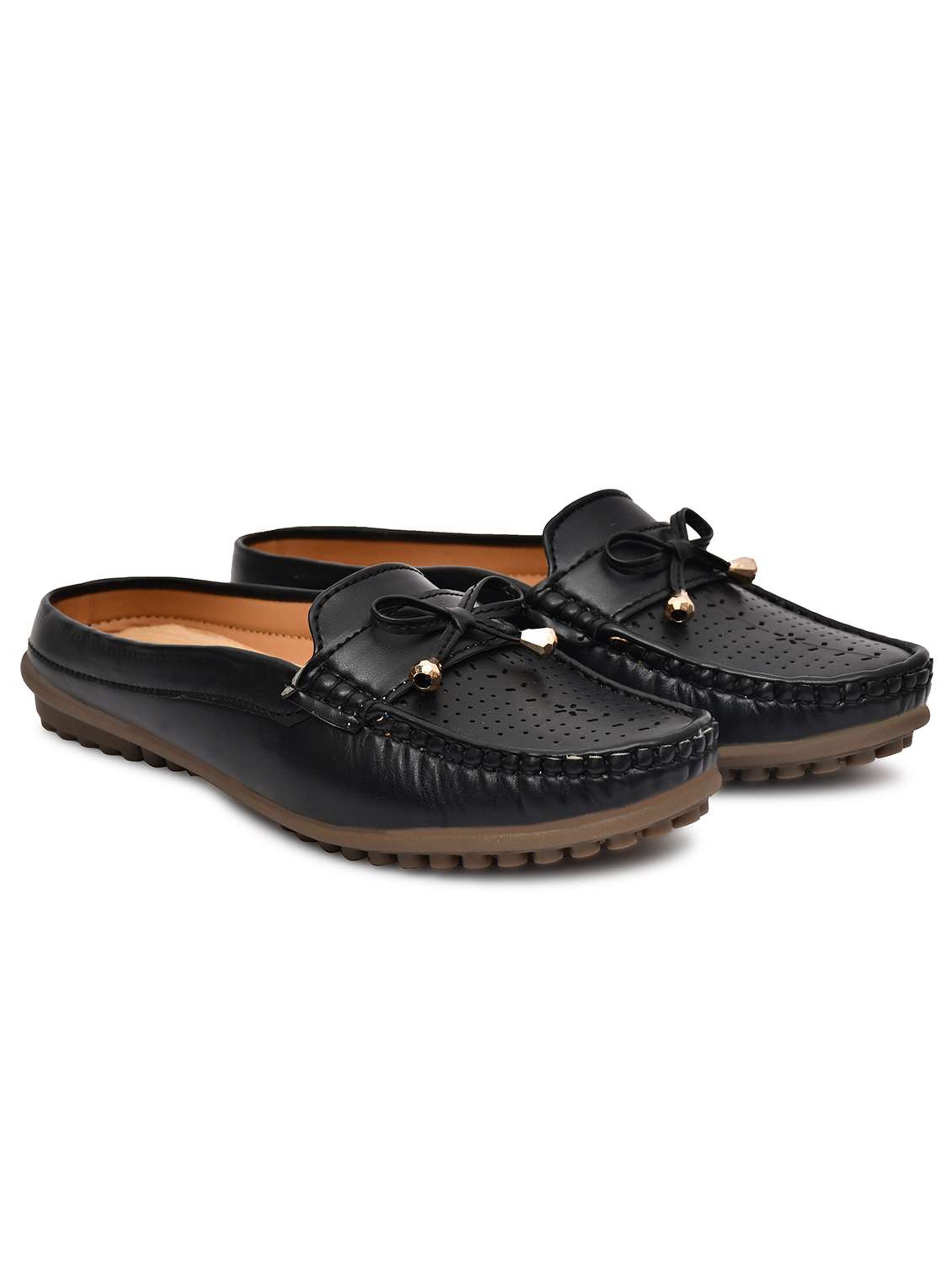 women solid slip on mules - 22142002 - Standard Image - 2