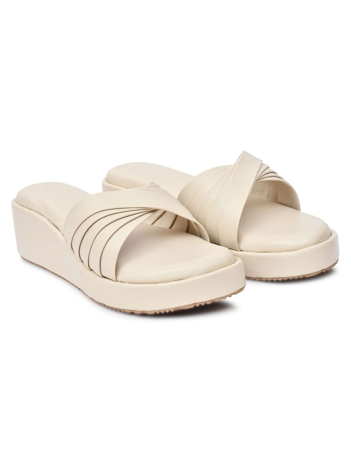 women solid slip on wedge - 22142036 - Standard Image - 2