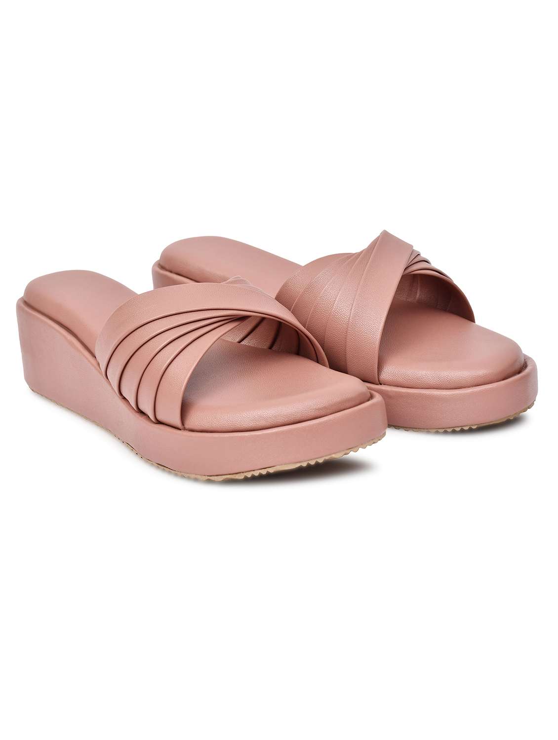 women solid slip on wedge - 22142037 - Standard Image - 2