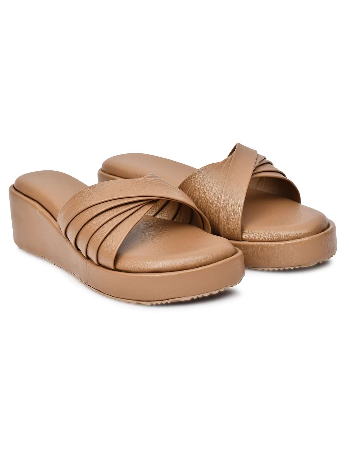 women solid slip on wedge - 22142038 - Standard Image - 2