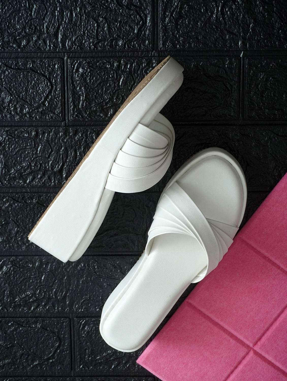 women solid slip on wedge - 22142039 - Zoom Image - 0