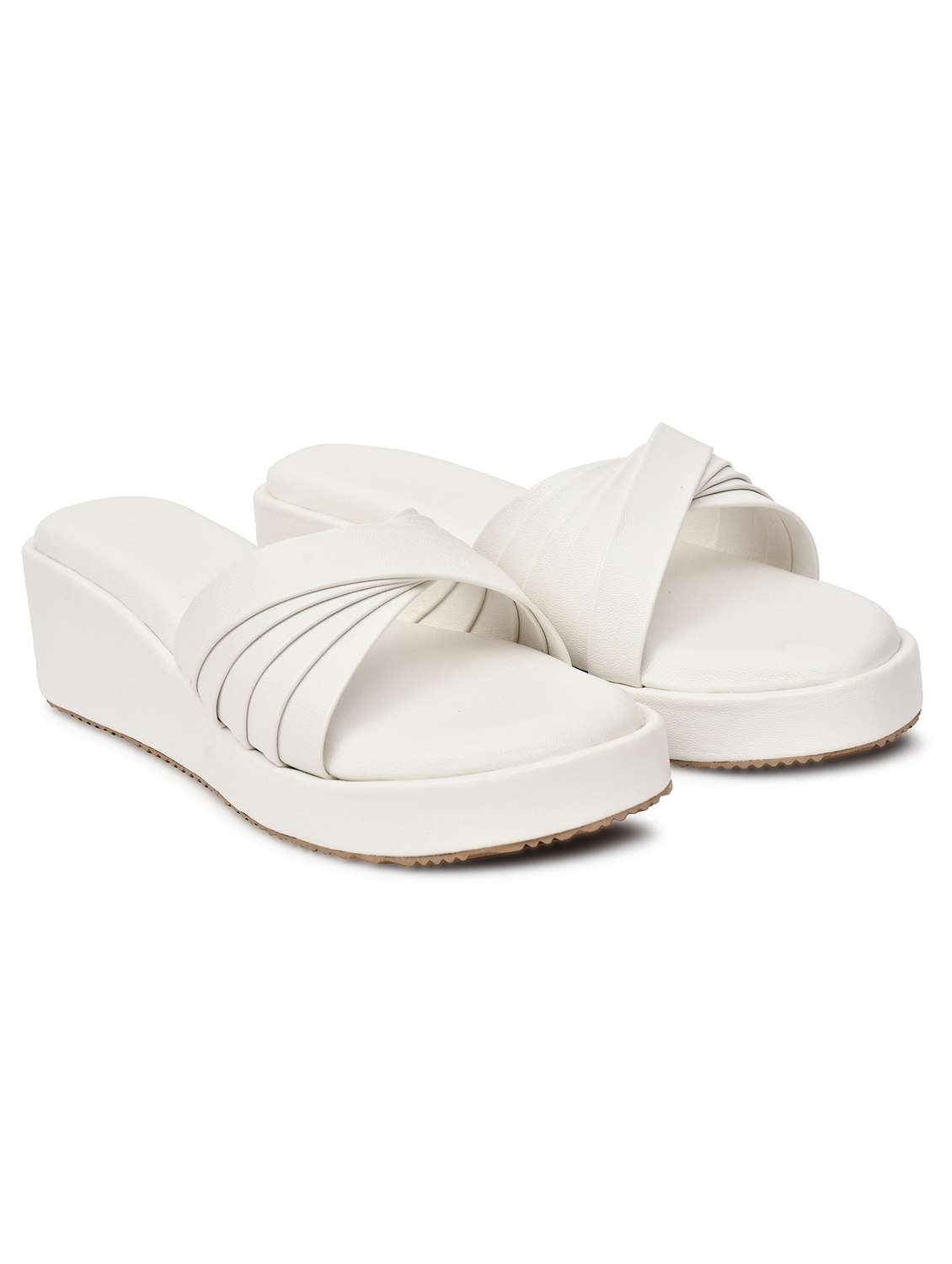 women solid slip on wedge - 22142039 - Standard Image - 2