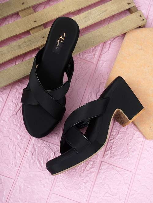 women black slip on sandal - 22142041 - Standard Image - 0