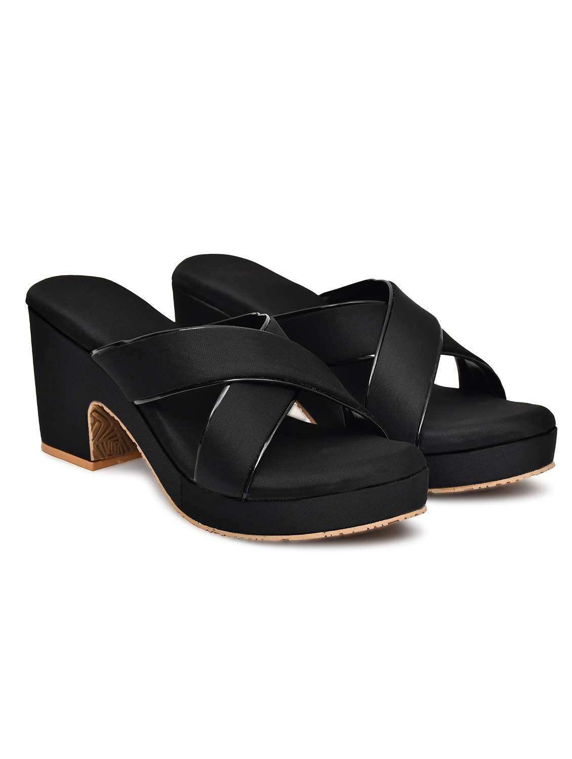 women black slip on sandal - 22142043 - Standard Image - 2