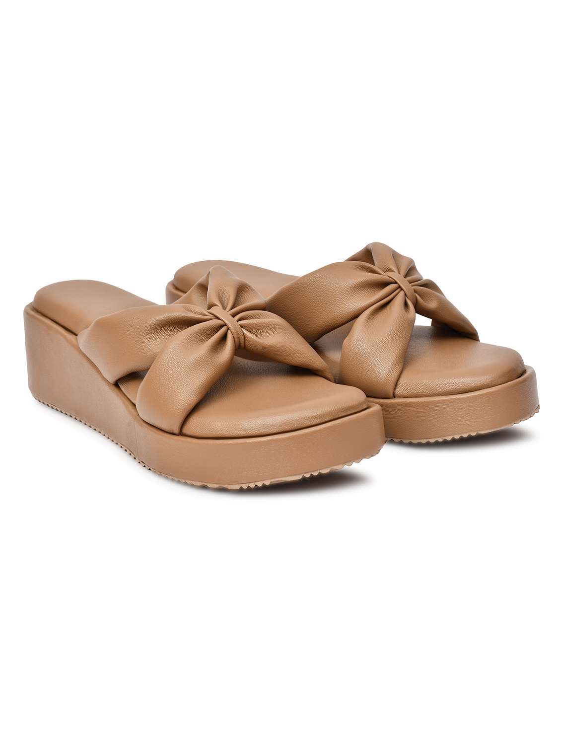 women solid slip on wedge - 22142046 - Standard Image - 2