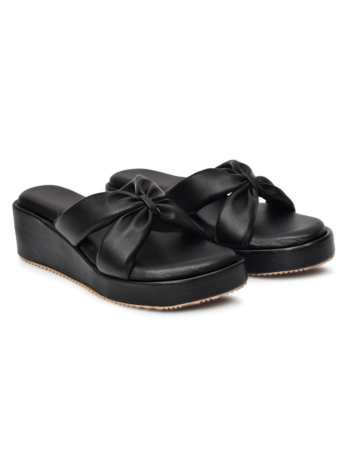 women black slip on wedge - 22142049 - Standard Image - 2