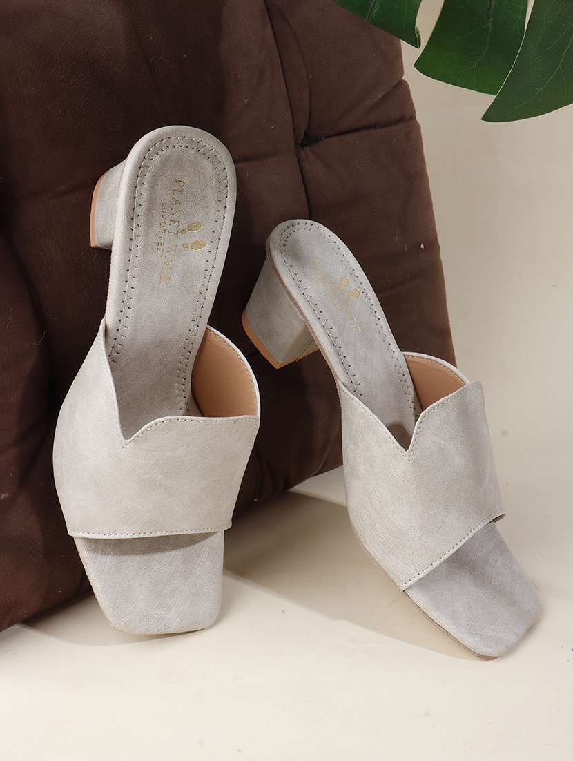 women slip on block heel sandal - 22142050 - Zoom Image - 0