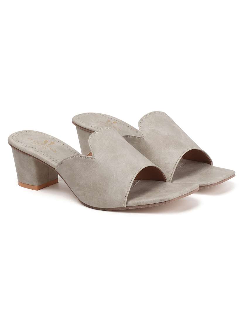 women slip on block heel sandal - 22142050 - Standard Image - 2