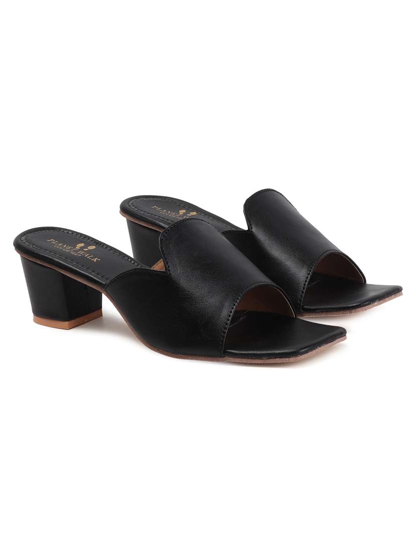 women slip on block heel sandal - 22142051 - Standard Image - 2