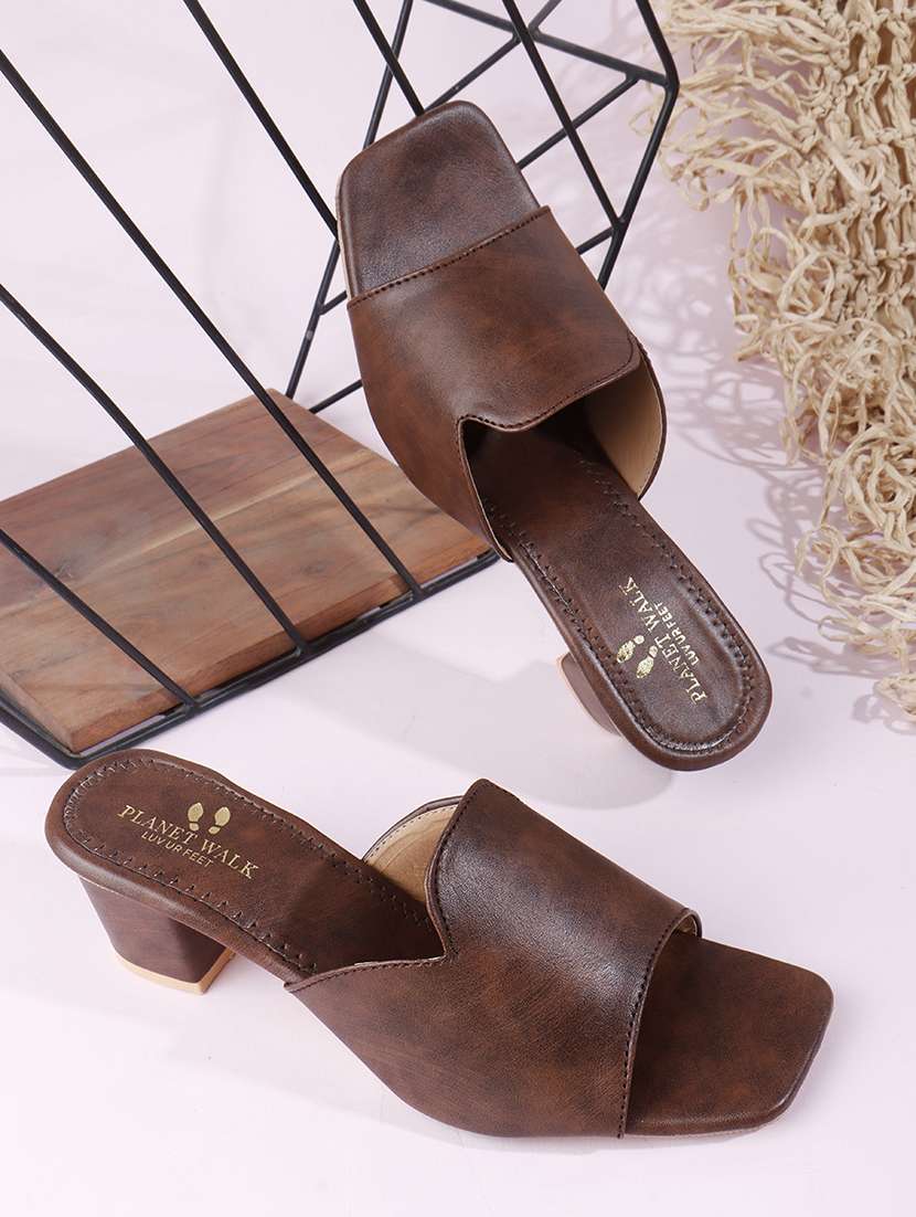 women slip on block heel sandal - 22142052 - Zoom Image - 0
