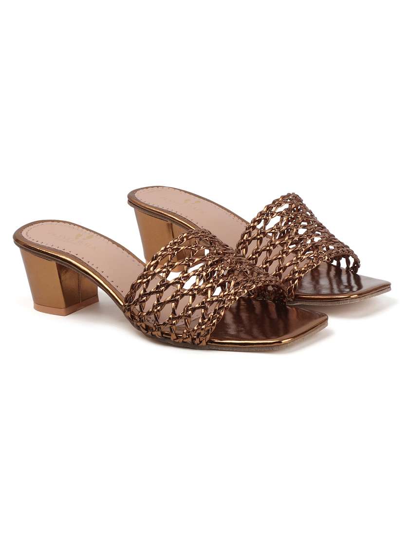 women slip on block heel sandal - 22142054 - Standard Image - 2