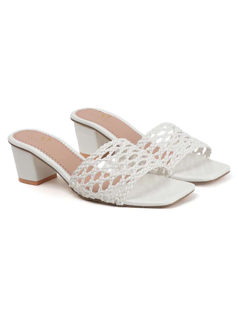 women slip on block heel sandal - 22142055 - Standard Image - 2