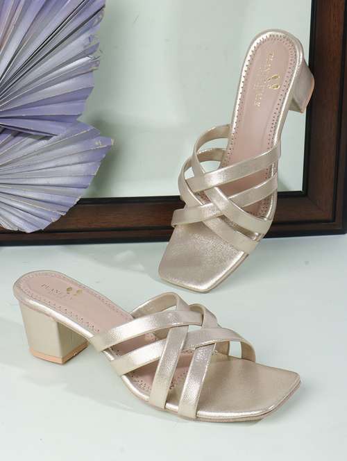 women slip on block heel sandal - 22142061 - Standard Image - 0