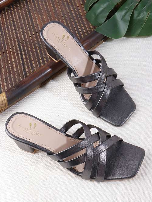 women slip on block heel sandal - 22142062 - Standard Image - 0