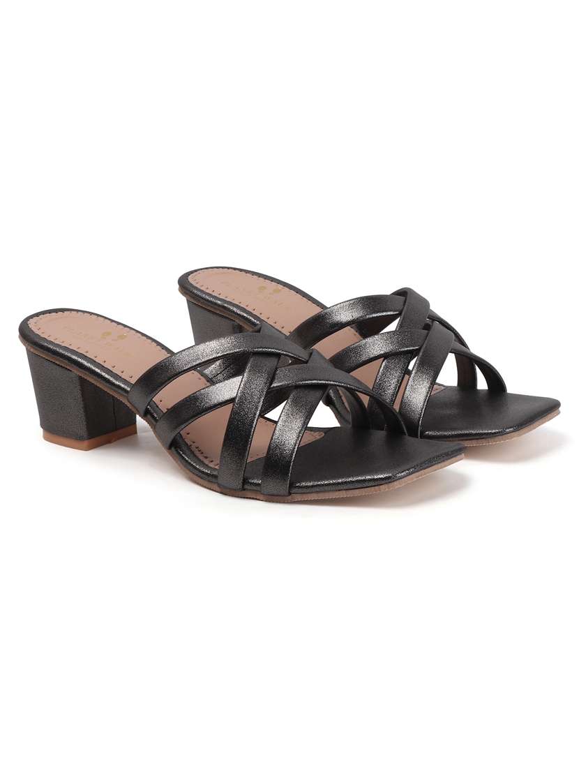women slip on block heel sandal - 22142062 - Standard Image - 2