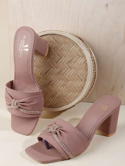 women slip on block heel sandal - 22142064 - Standard Image - 0