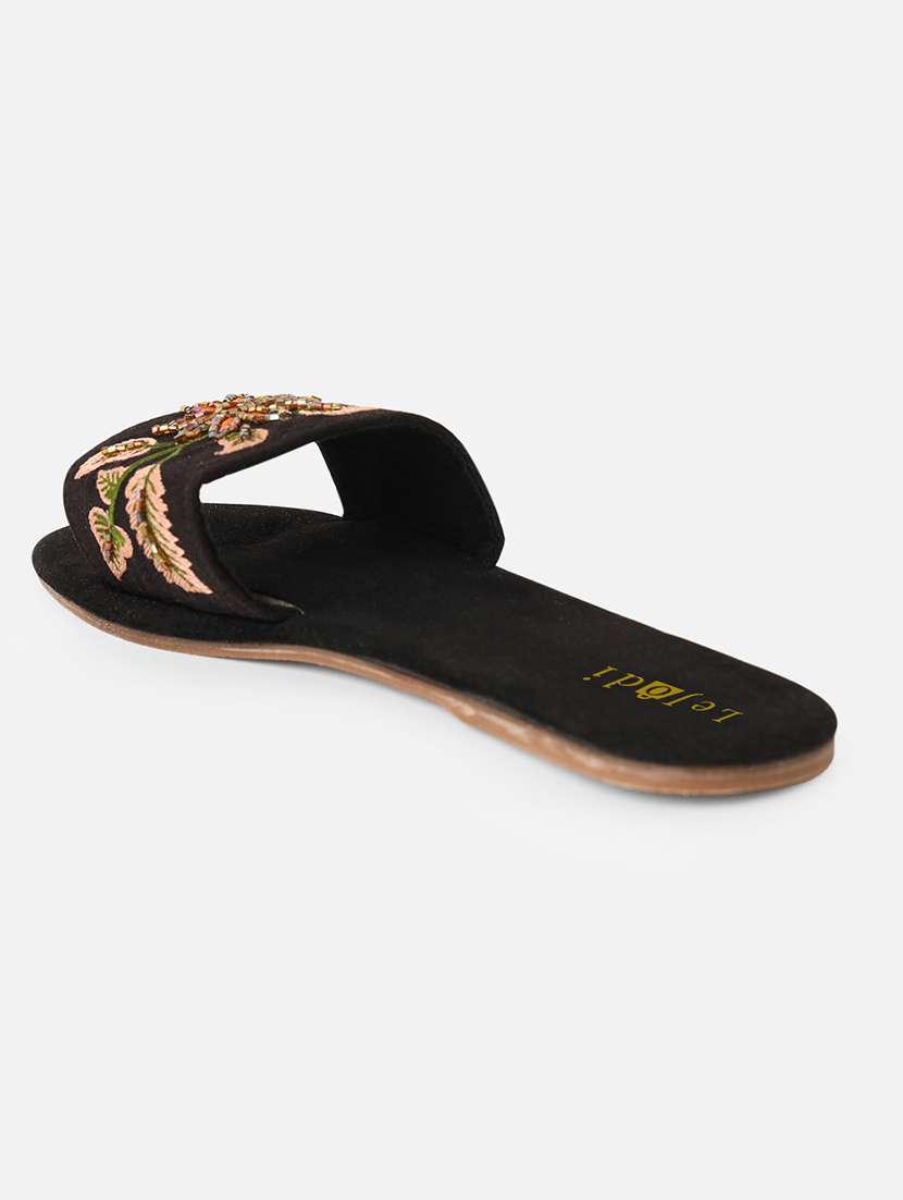 women embroidered slip on sandal - 22142188 -  Standard Image - 2