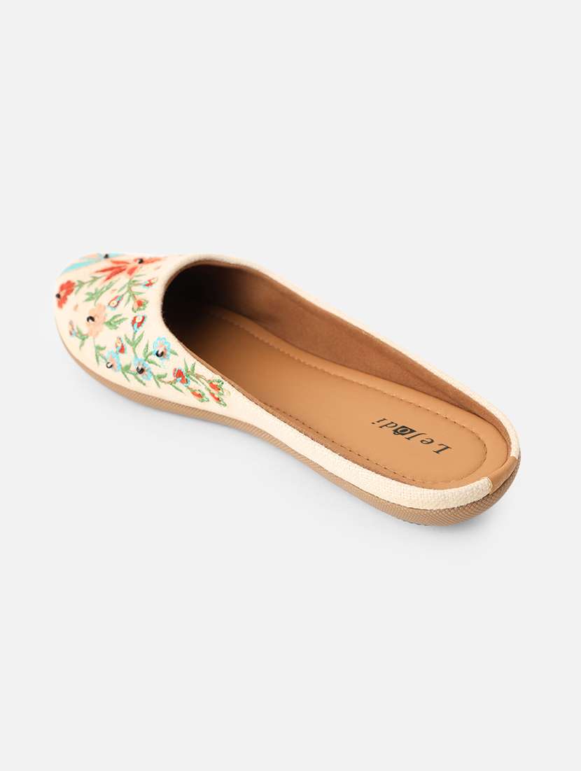 women embroidered slip on jutis - 22142190 -  Standard Image - 2