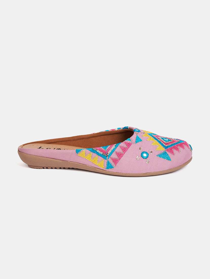 women embroidered slip on jutis - 22142201 -  Standard Image - 2