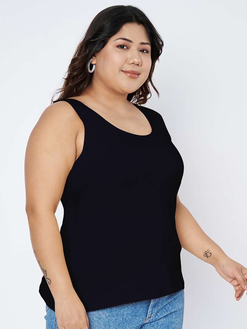 women plus size solid sleeveless camisole - 22142344 -  Standard Image - 2