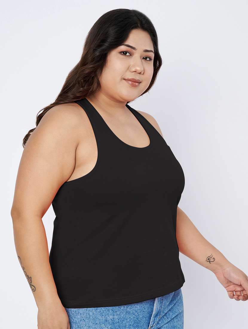women plus size solid sleeveless camisole - 22142348 - Standard Image - 2