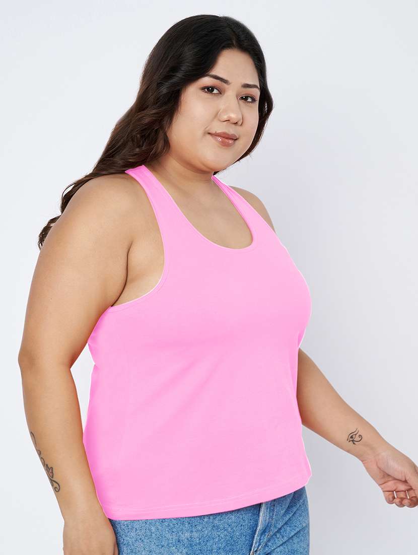 women plus size solid sleeveless camisole - 22142350 - Standard Image - 2