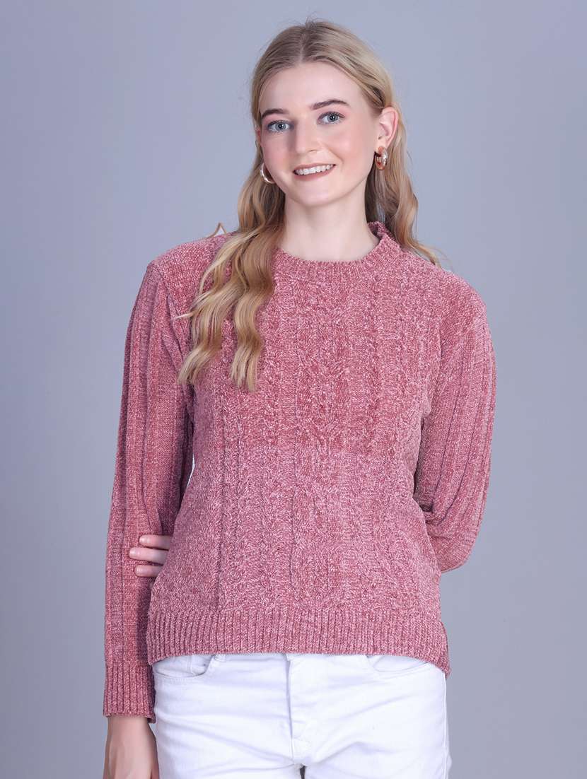 women self designed long sleeve pullover - 22142372 - Standard Image - 2