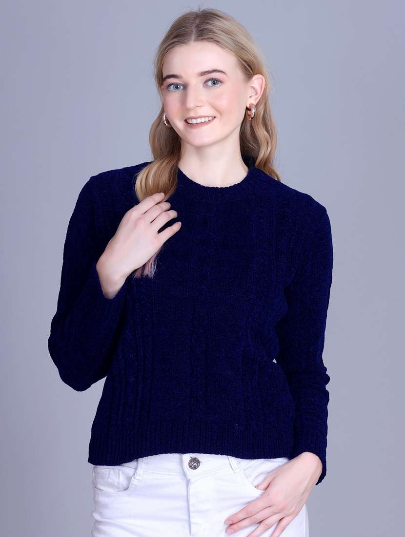 women self designed long sleeve pullover - 22142374 -  Standard Image - 2