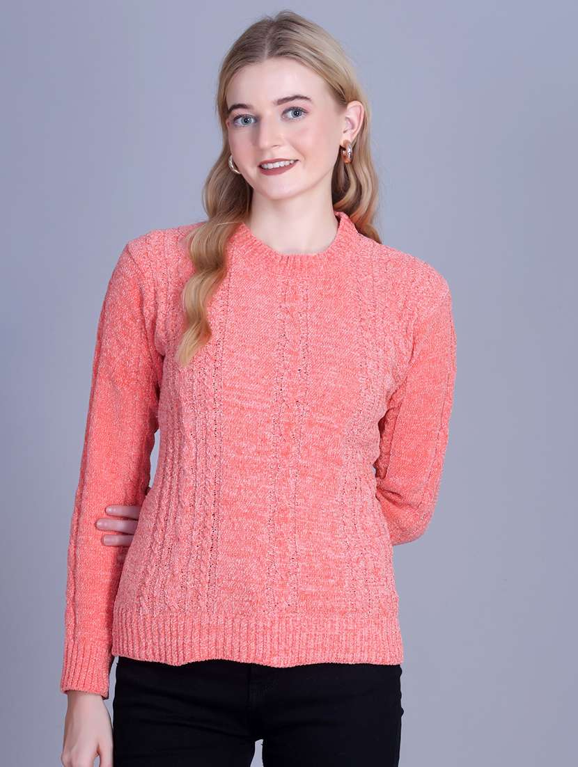 women self designed long sleeve pullover - 22142375 - Standard Image - 2