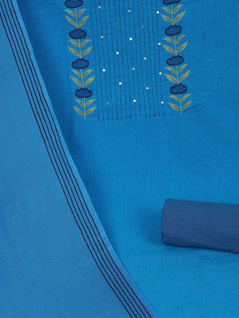 women solid with work unstitched suit set - 22142478 -  Standard Image - 2