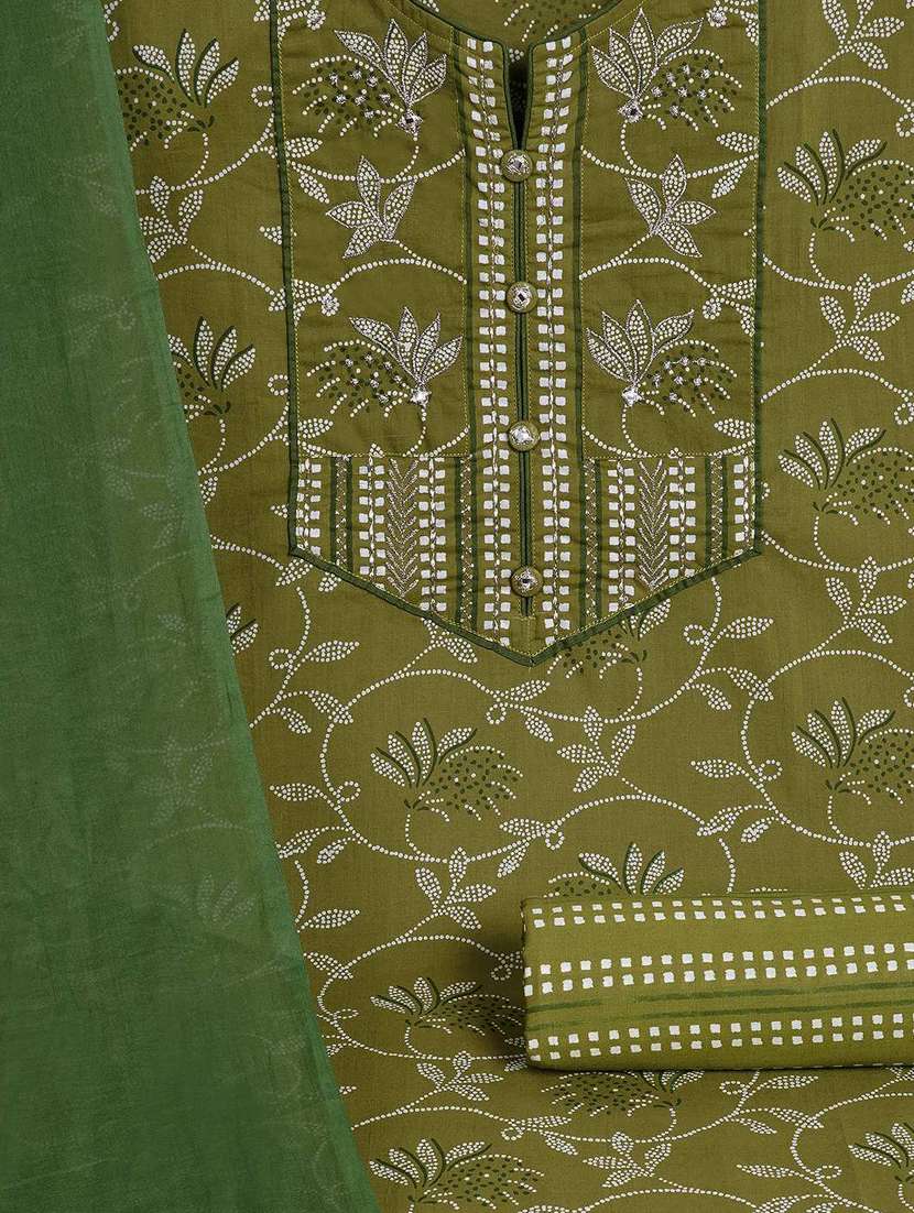 Women Printed Unstitched Suit Set - 22142479 -  Standard Image - 2