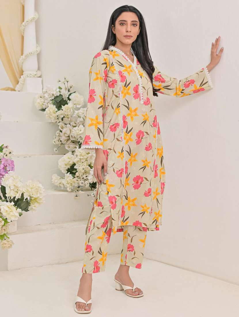 women floral print bell sleeve co-ord set - 22142581 -  Standard Image - 2