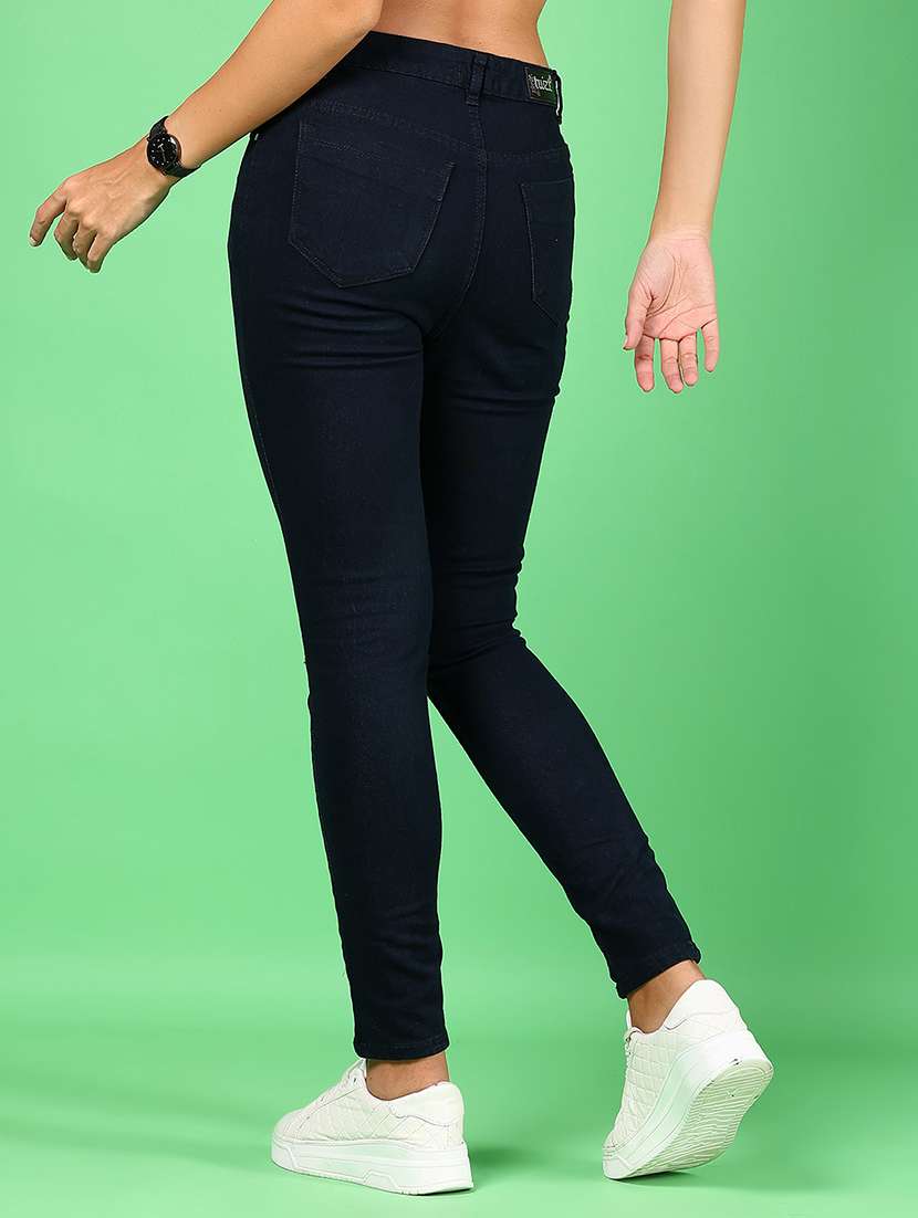 women solid mid rise slim fit jean - 22142630 -  Standard Image - 2
