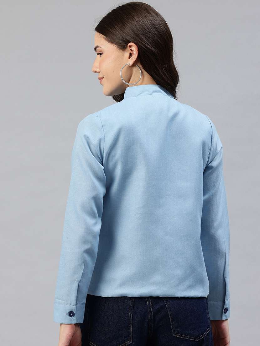 women solid long sleeve jacket - 22142671 -  Standard Image - 2