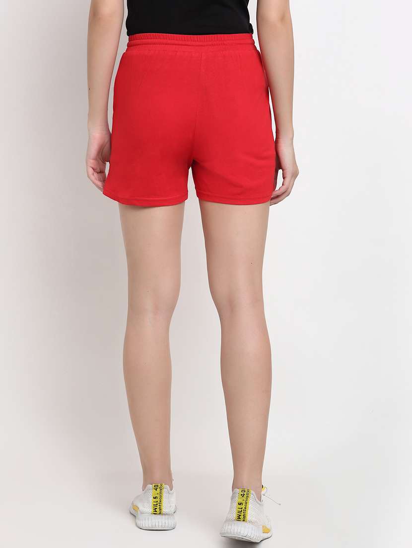 women solid mid rise shorts - 22142686 -  Standard Image - 2